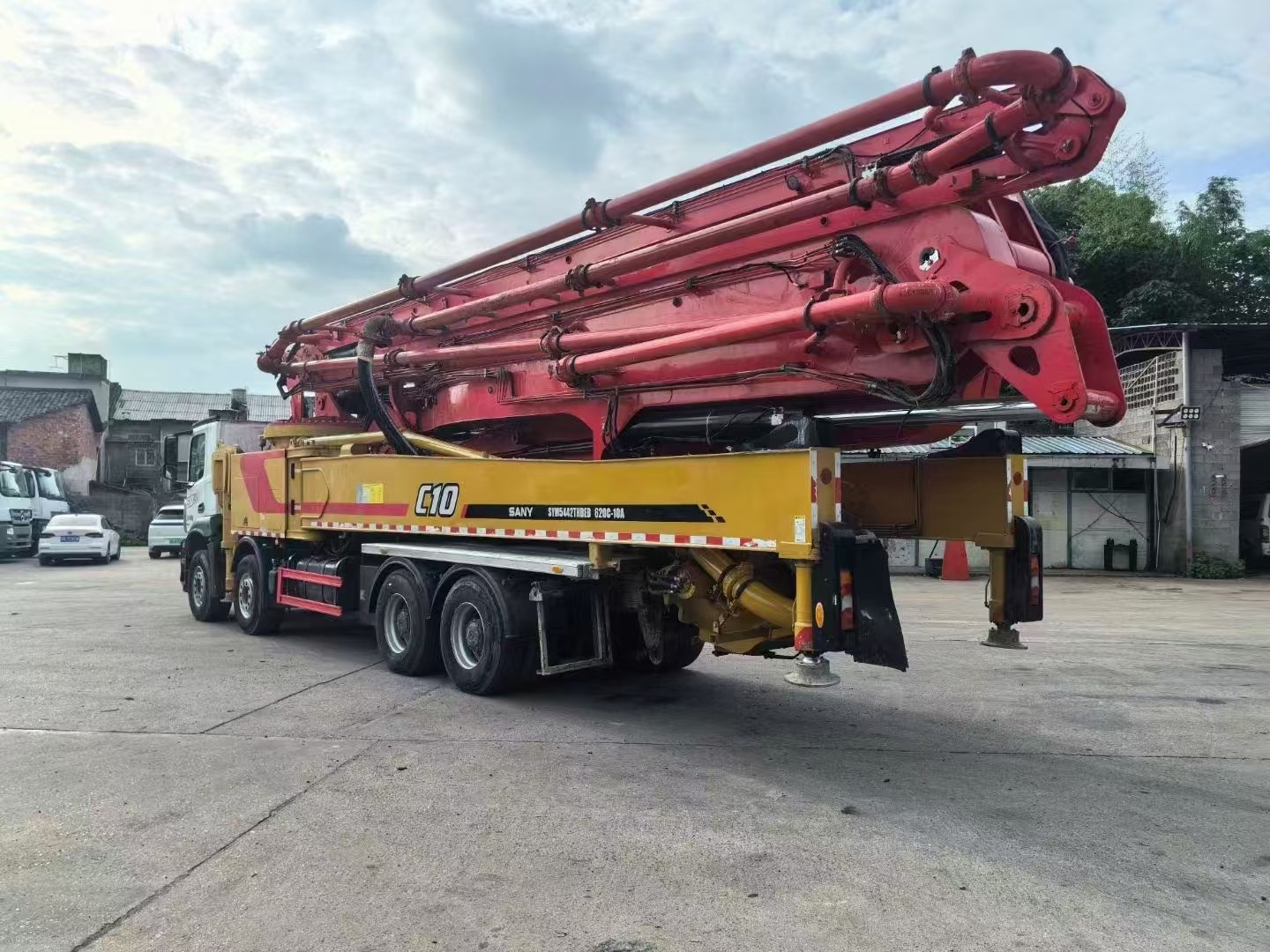 Diesel Concrete Pump Truck From Sany Heavy Industry 2021 62M C10 SYM5442THBEB 620C-10A Mercedes Chassis