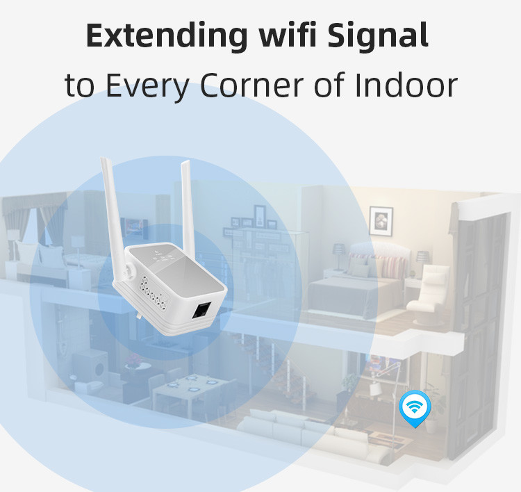 2.4G Wall Plug Wifi Repeater Wireless Mobile Network Signal Booster