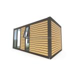 20ft Modern Prefabricated Steel Container House Wooden Color Living Prefab