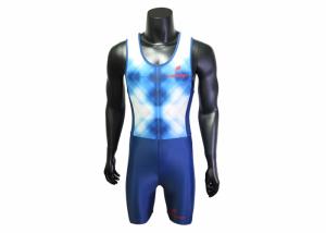 Quality Blue Color Sublimation Rowing Sports Clothing Lycra Rowing Suit For Boating wholesale