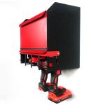 Power Impact Battery Holder Garage Pegboard Power Tool Organizer Screwdriver