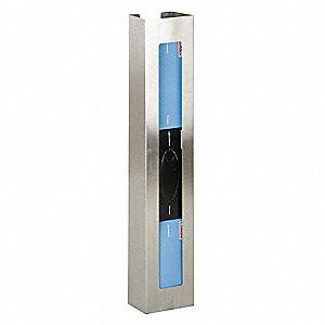 Silver Coated Disposable Glove Dispenser , Vertical Glove Medical Glove