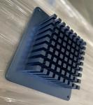 Anodized Aluminium Heat Sink Profiles CNC Machined Blue Customized