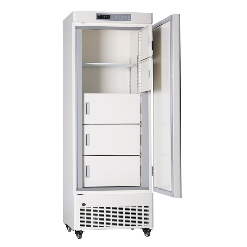 Minus 40 Degree LED Digital Display R290 Standing Deep Medical Freezer With Color Sprayed Steel 328 Liters