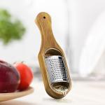 Golden Acacia Wood Cheese Grater Kitchen Gadget for Sustainable Vegetable