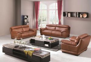 Quality living room modern cow leather sofa set furniture wholesale