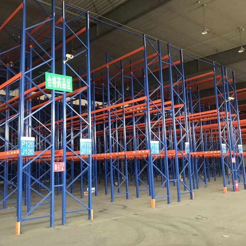 Powder Coated Adjustable Pallet Rack Shelving / Warehouse Rack