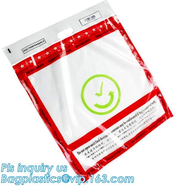 Opaque Tamper Evident Sealing Plastic Bank Money Steb Security Bag / Custom Self Adhesive Plastic Courier Bag, bagease