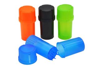 Quality 90mm Plastic Smoke Jar Sealed Tank Herb Grinder wholesale