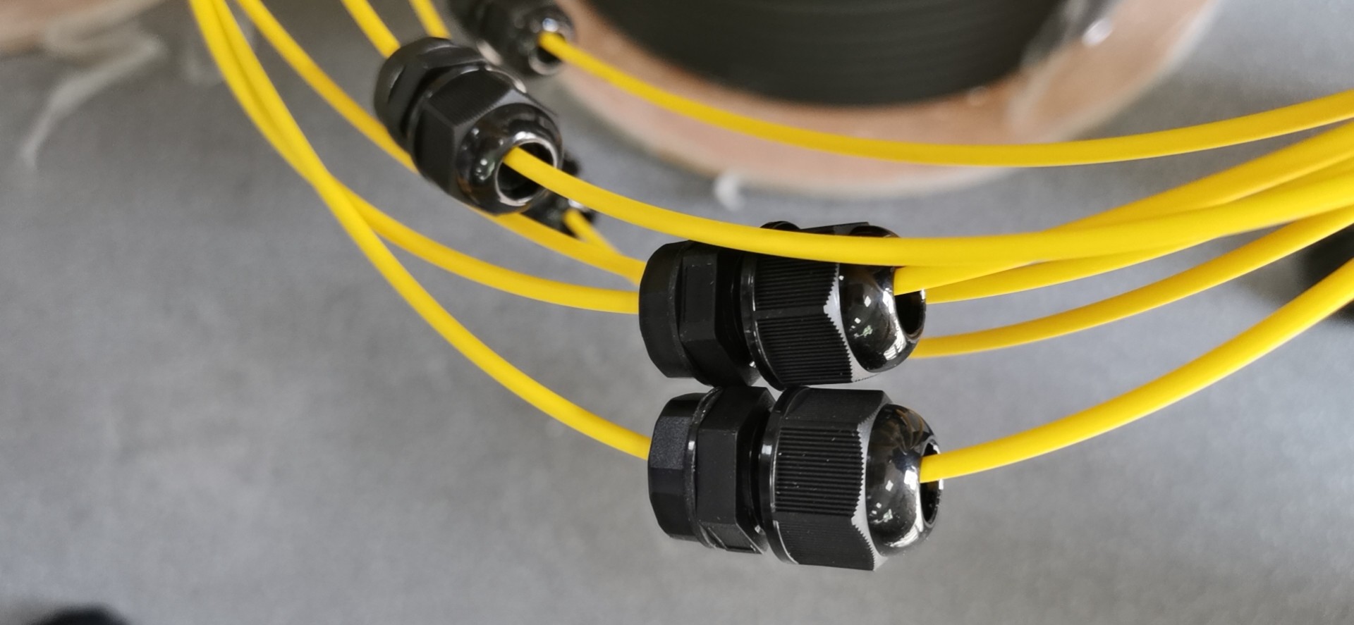 3mm Lose Tube Armored Fiber Patch Cable , LC Patch Cord M12 Waterproof Connector