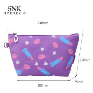Quality Waterproof Custom Print Fancy Bride PU Makeup Bag wholesale
