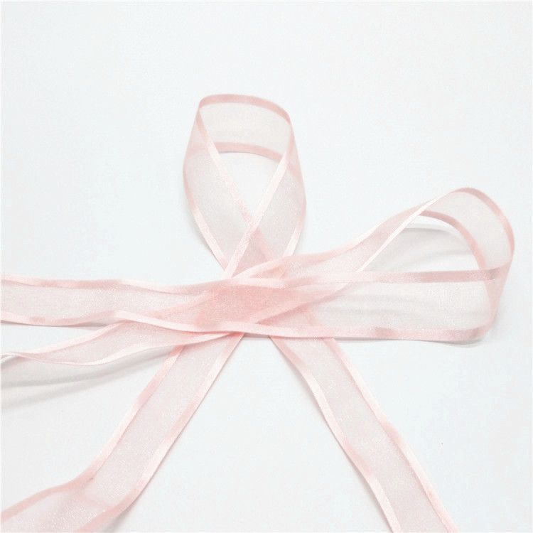 Customized Wide Curling Ribbon , High Color Fastness Satin Edge Ribbon