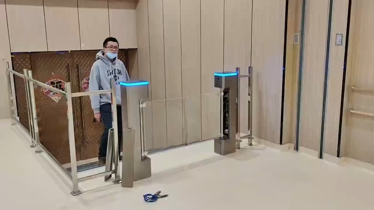 Supermarket Entrance Swing Turnstile Gate Turnstile Security Systems Swing Gates
