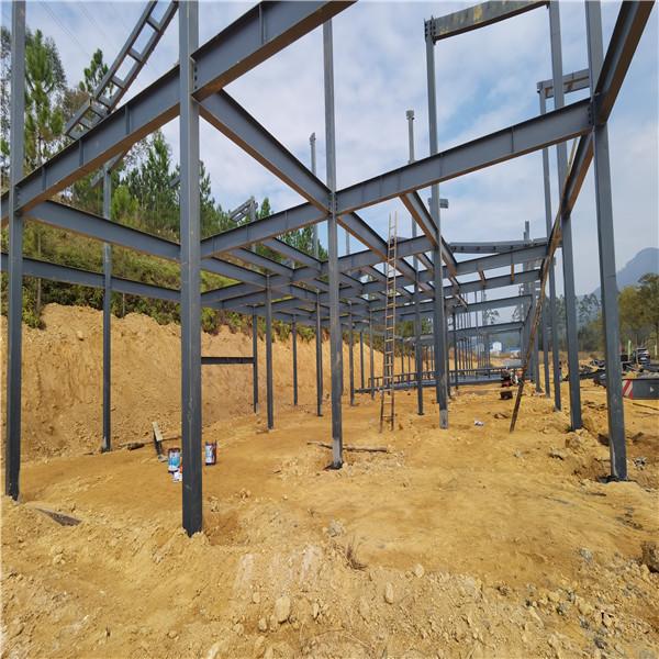 Cheap 75mm Rock Wool Roof Tile Light Steel Structure Building for sale