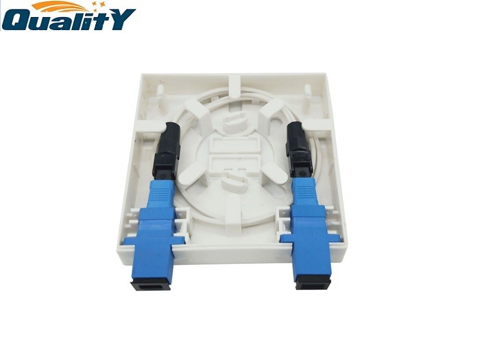 86*86*23mm SC UPC Fiber Termination Box For FTTH