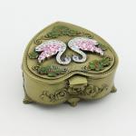 Heart Shaped Jewelry Storage Box Jewelry Box with Mirror