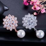 Fashion brass nacklace jewelry baby girls hot sell cz nacklace earrings and