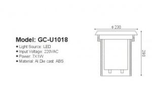 Quality LED Energy Saving LED Inground Light GC-U1018 wholesale
