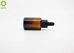 Amber Glass Empty Essential Oil Bottles CBD Oil Bottle With Dropper Cap