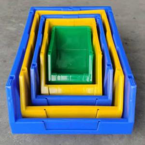 Quality DIY 53kg Stackable Plastic Bins Blue Yellow Green wholesale