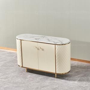 Quality Modern 201 Stainless Steel Console Table With Drawer 0.46m3 wholesale