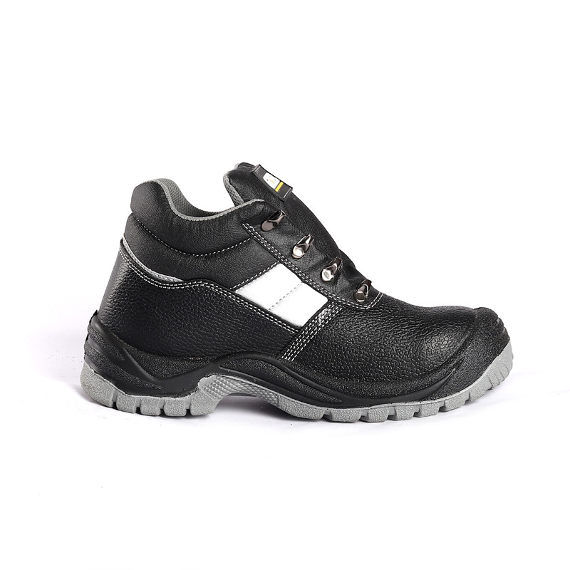 Steel Toe Men'S Women Construction Site Safety Shoes Genuine Leather Strong Insoles Work Boots