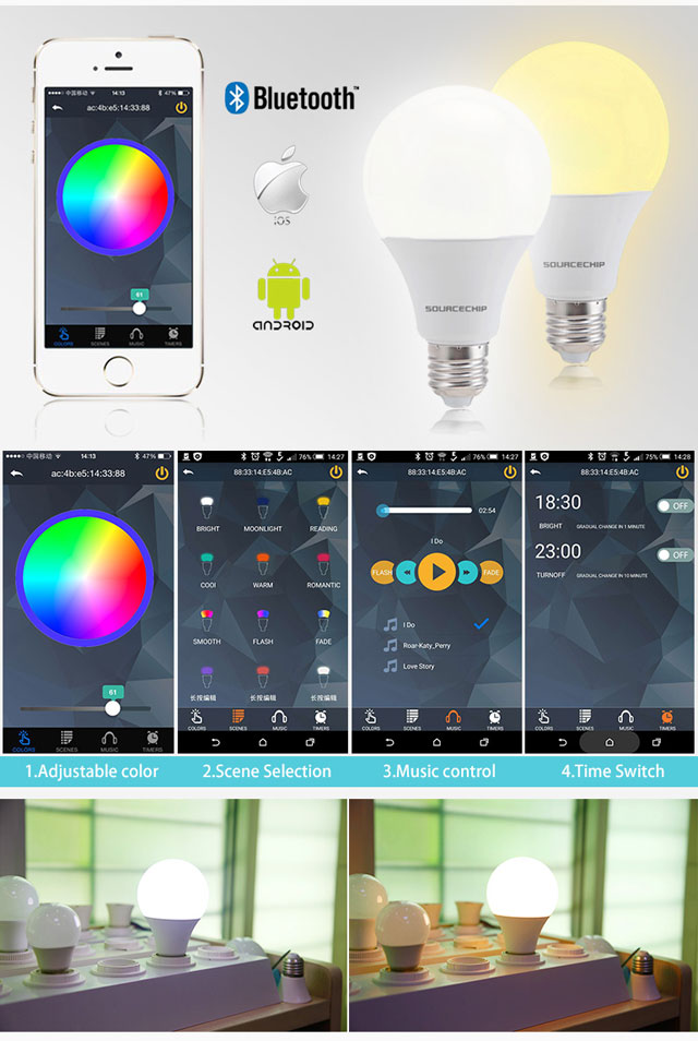 High efficiency 12w smart LED Bulb factory