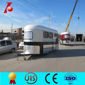 Quality Chinese two horse trailer for sale,2 horse angle load trailer manufacturer wholesale
