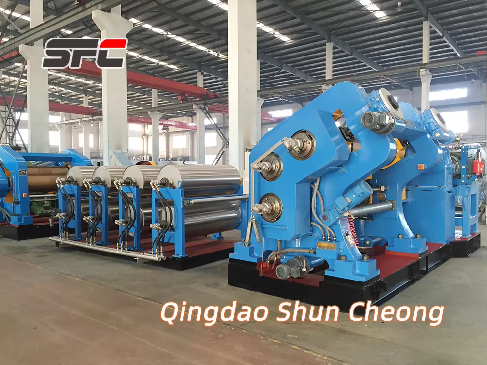 CE Certified SFC XY-900 Three-Roll Calender 300mm x 900mm | PLC Automated Control for High-Precision Rubber/Plastic Rolling