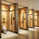 Restroom Dividers Support Customized Commercial Bathroom Partition Durable