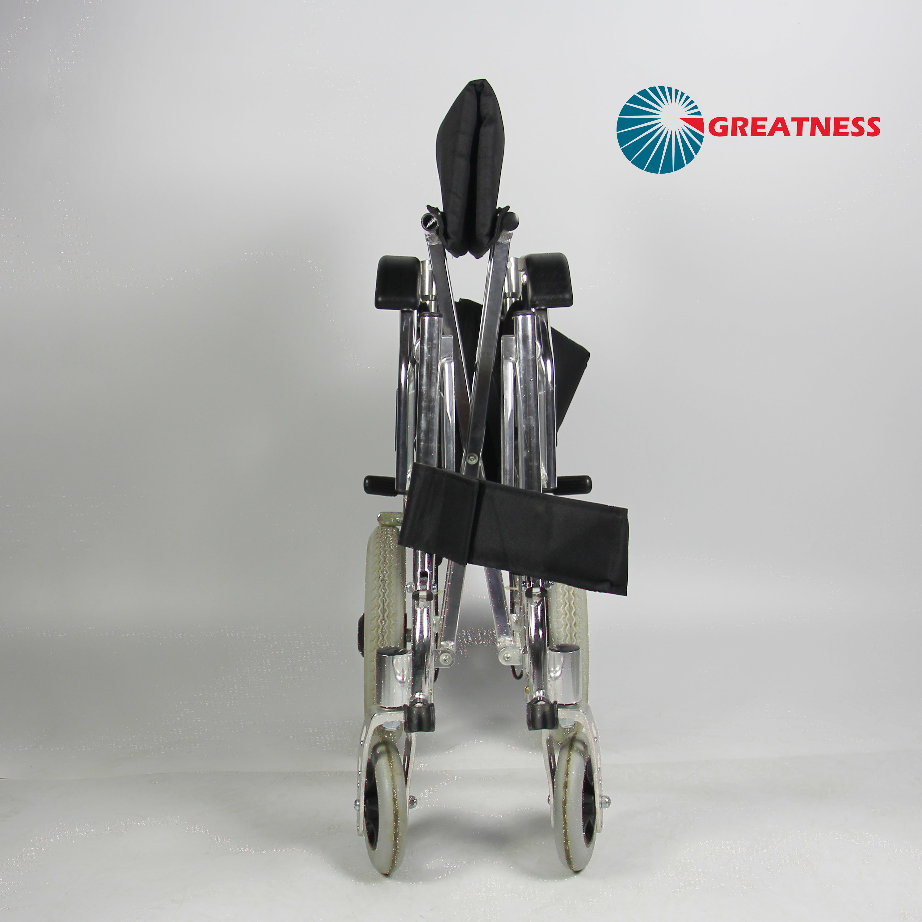Shiney Sliver Extreme Aluminum Manual Wheelchair Flip Up Armrest Easy Carry