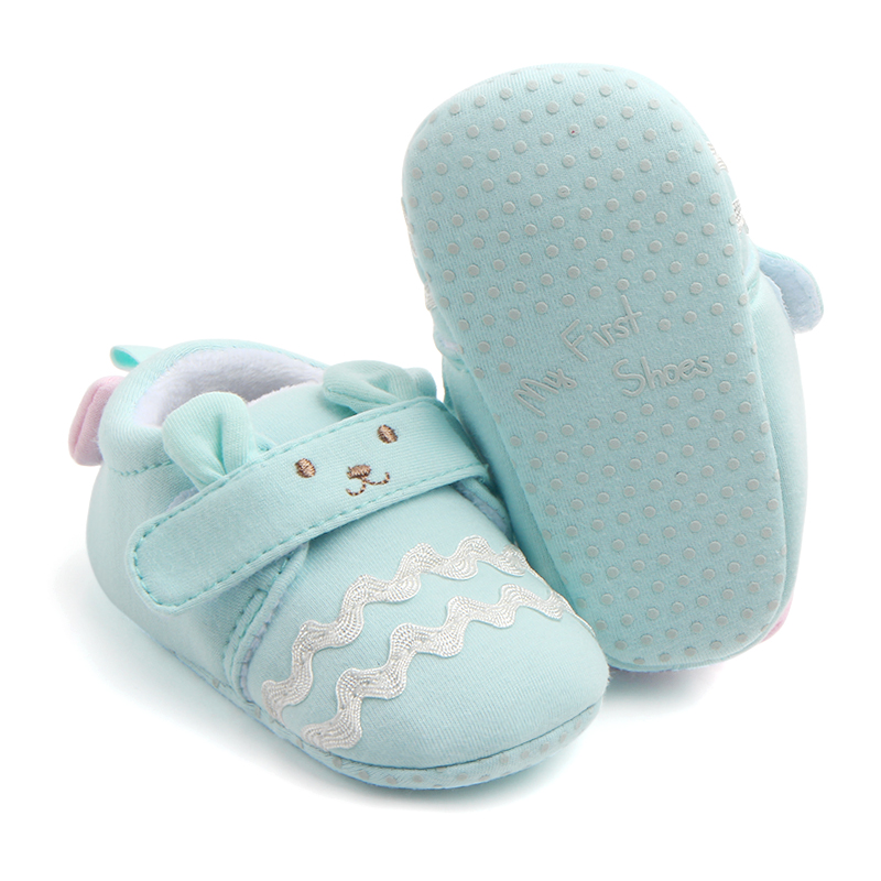 2019 winter autumn soft cotton cute animal Outdoor prewalker infant baby crib shoes