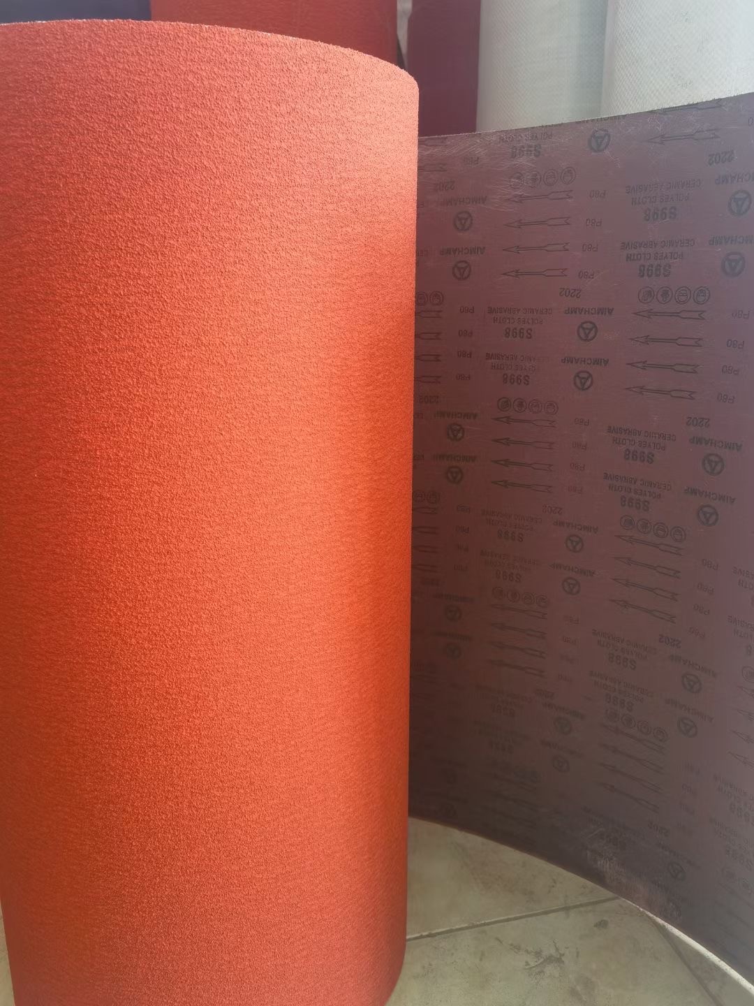 Jumbo Abrasive Cloth Roll Sandpaper Sanding Substrate J X Y Weight