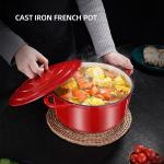 Multi Purpose Cookware Round Dutch Oven Enameled Cast Iron Soup Pot Non-stick