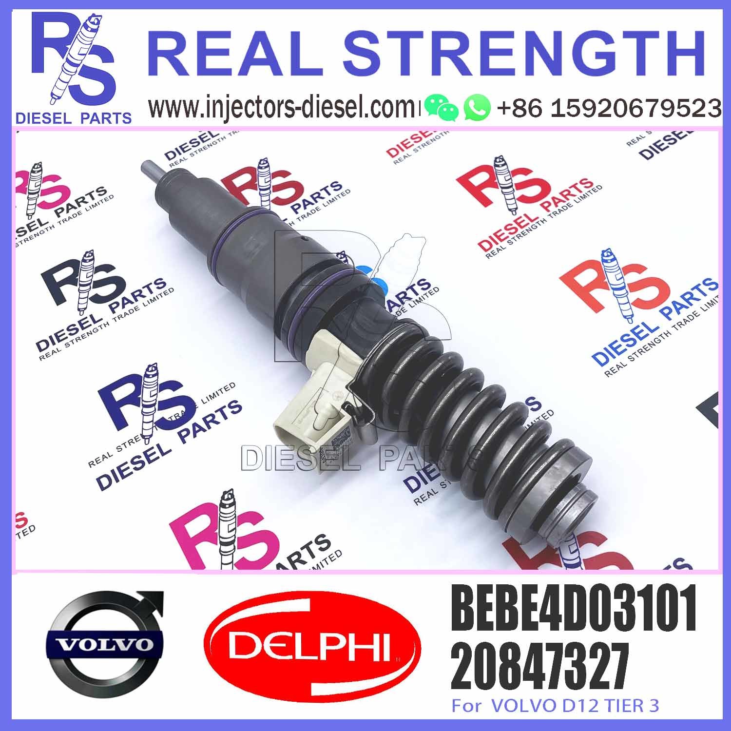 Diesel Fuel Injector 20847327 20530081 3801403 BEBE4D03201 BEBE4D03001 BEBE4D03101 E3.18 for V-O-L-V CONSTRUCTION