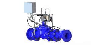 Quality Touch Screen Blue Pressure Management Valve For Reducing Non Revenue Water wholesale
