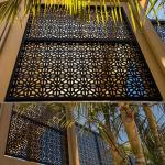Mobile Living Room Divider Screen Foldable Aluminium Material