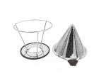 125mm Stainless Steel Mesh Coffee Filter Pour Over Stand Paperless