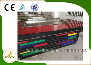 Quality S/S Electric Indoor Teppanyaki Grill 8 Seats Rectangle Fume Upper Exhaust wholesale