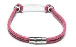 Leather Bracelet, Stainless Steel Clasp, 8 Inches