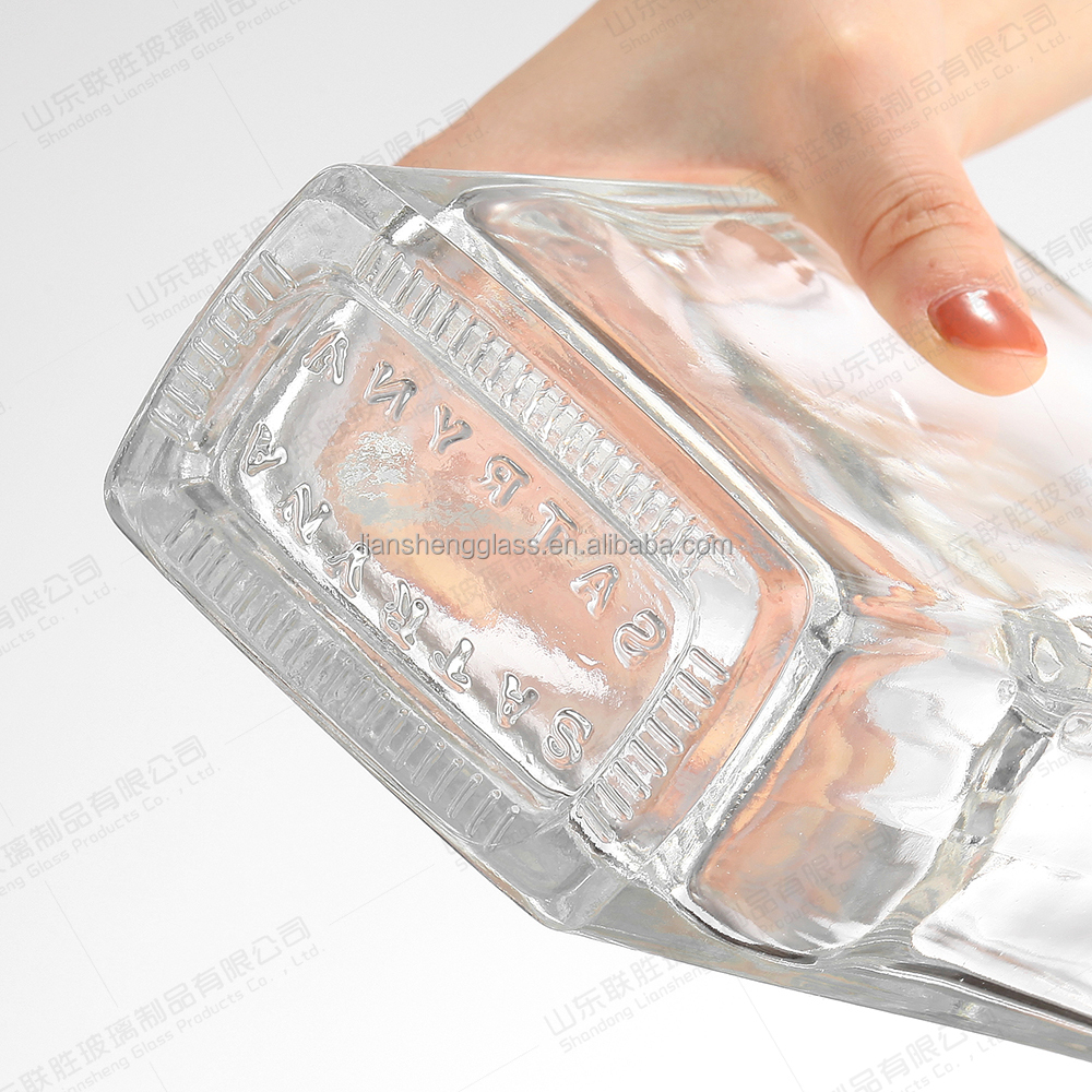 OEM ODM Wine Glass Bottle 350ml 550ml 750ml Empty Whisky Vodka Glass Bottle