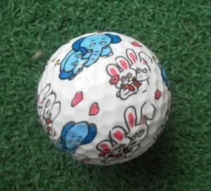 Quality logo golf ball with rabbit and elephant , golf ball wholesale