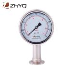 Petroleum Fiber Food Homogenizer Pressure Gauge Anti Corrosion Clamp Connection