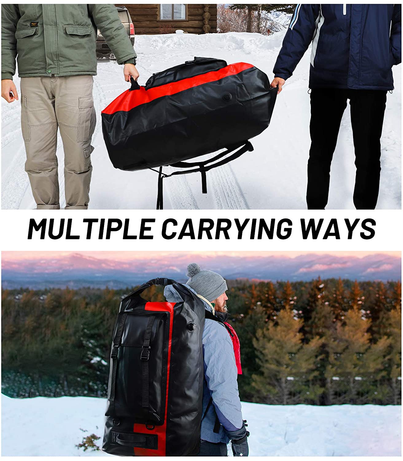 500D PVC Lightweight Camping Waterproof Backpack For Kids Men Woman