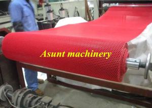 Quality PVC Plastic Mat Making Machine Hollow Type Or S Type / Extrusion Production Line wholesale