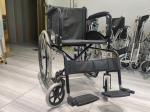 Fixed Armrest Folding Steel Wheelchair Weight Limit 100kgs