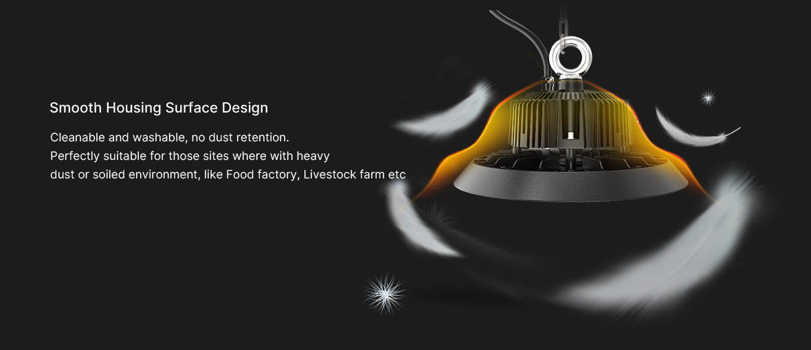 Aluminum Housing LED UFO High Bay Light 120 Degree Beam Angle