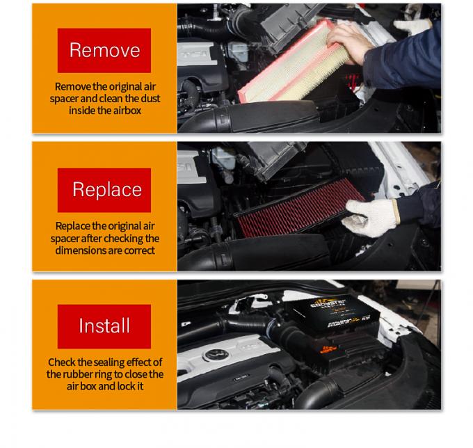 Engine Cleaning High Flow Panel Filter Easy Assembly Automobile Air Filter GK5 4