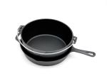 Pre-seasoned Cast Iron Dutch Oven with Stainless Steel Handle