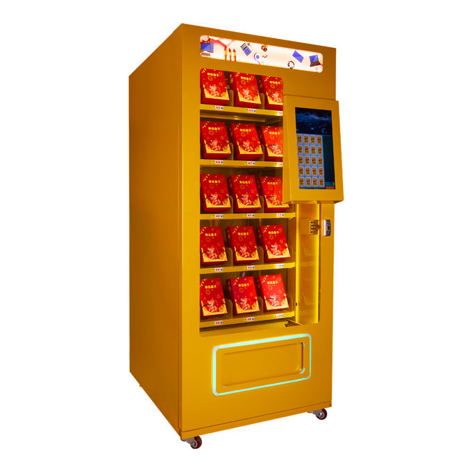 Full Metal Soda Vending Machine , Blue / Pink / Yellow Lucky Box Food Vending Machines